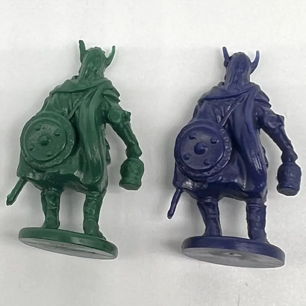 Key To the Kingdom 1992 Adventure Warriors Replacement PARTS Blue & Green Pawns
